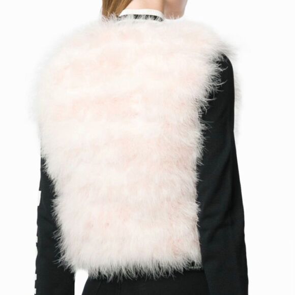 Red Valentino cropped feather vest size 40 - Picture 4 of 11